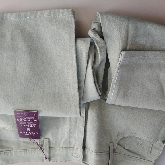 Gloria Vanderbilt Classic Rise Green Jeans Sz 14 - Picture 4 of 4